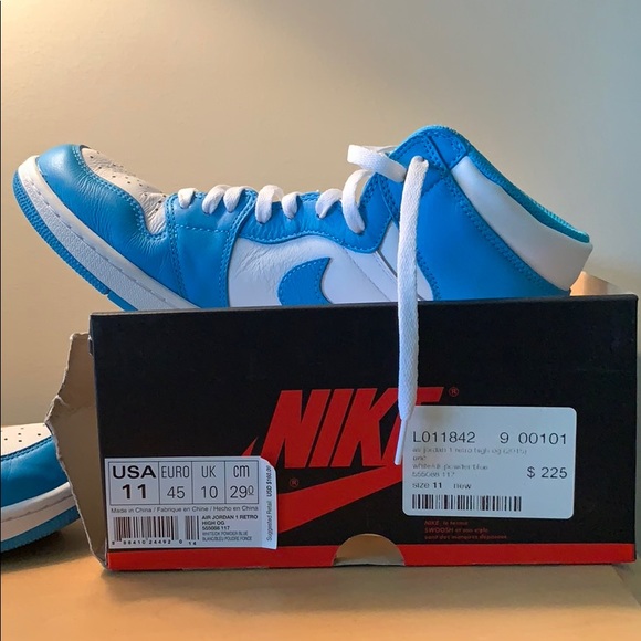 jordan 1 unc box